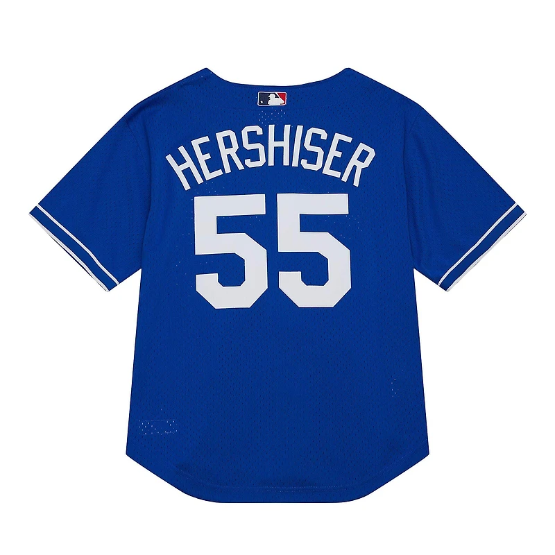 Men's Mitchell & Ness Orel Hershiser Royal Los Angeles Dodgers 2000 Authentic Batting Practice Jersey