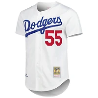 Maillot authentique de la collection Cooperstown des Dodgers Los Angeles blanc Mitchell & Ness Orel Hershiser pour hommes