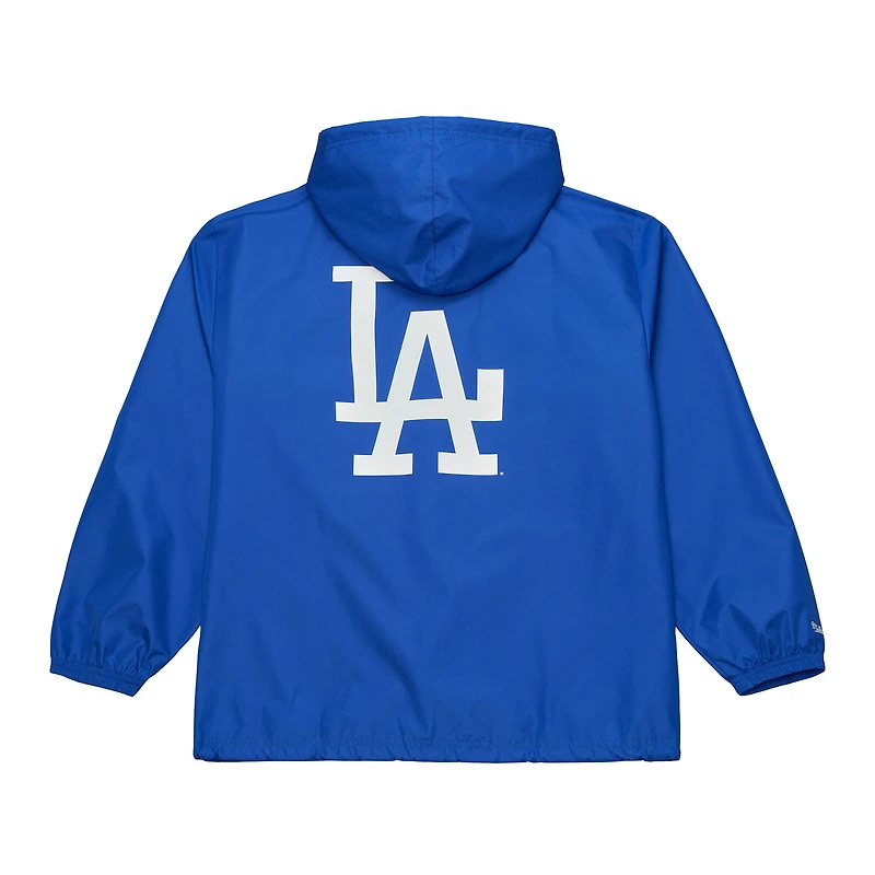 Men's Mitchell & Ness  Royal Los Angeles Dodgers Full-Snap Hooded Coaches Jacket