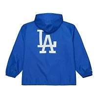 Men's Mitchell & Ness  Royal Los Angeles Dodgers Full-Snap Hooded Coaches Jacket