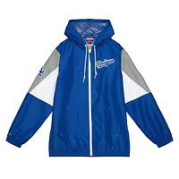 Veste coupe-vent zippée intégrale Mitchell & Ness Royal Los Angeles Dodgers pour homme