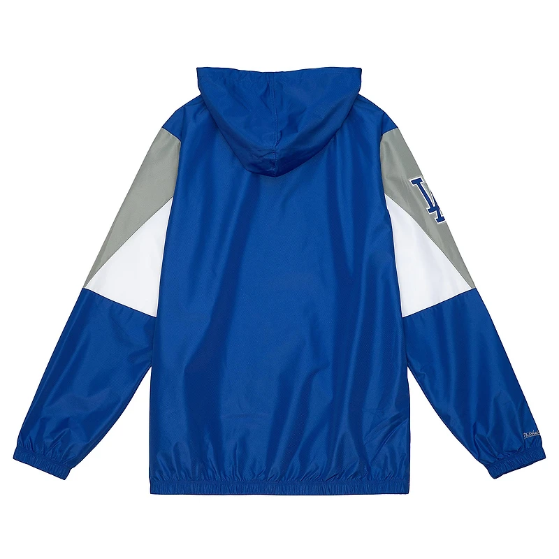 Men's Mitchell & Ness Royal Los Angeles Dodgers Throw It Back Full-Zip Windbreaker Jacket