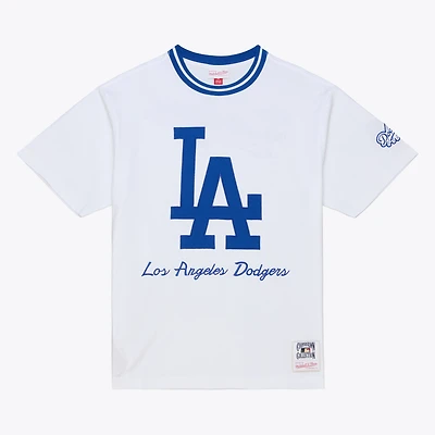Men's Mitchell & Ness  White Los Angeles Dodgers Cooperstown Collection Arctic T-Shirt