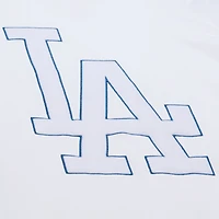 Sweat à capuche en polaire Mitchell & Ness blanc Los Angeles Dodgers Cooperstown Collection pour homme