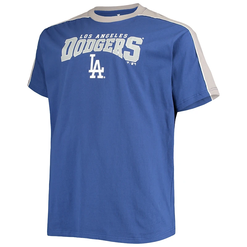 Men's Mookie Betts Royal/Gray Los Angeles Dodgers Big & Tall Fashion Piping Player T-Shirt