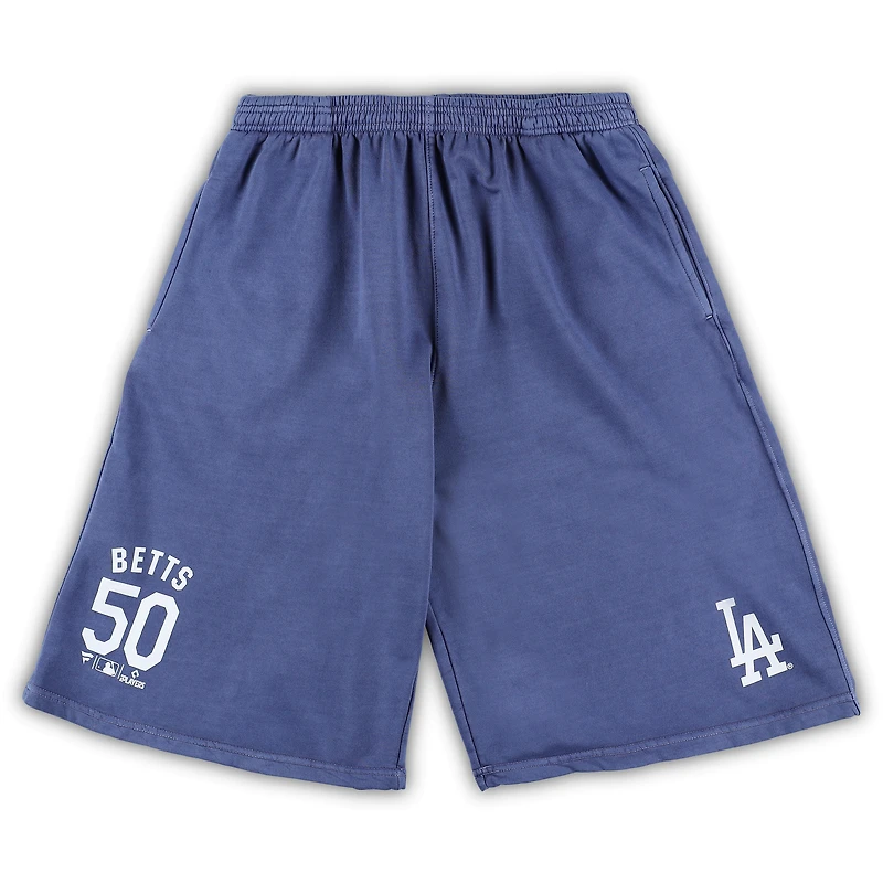 Mookie Betts Royal Los Angeles Dodgers Big & Tall Short en tricot double cousu pour homme