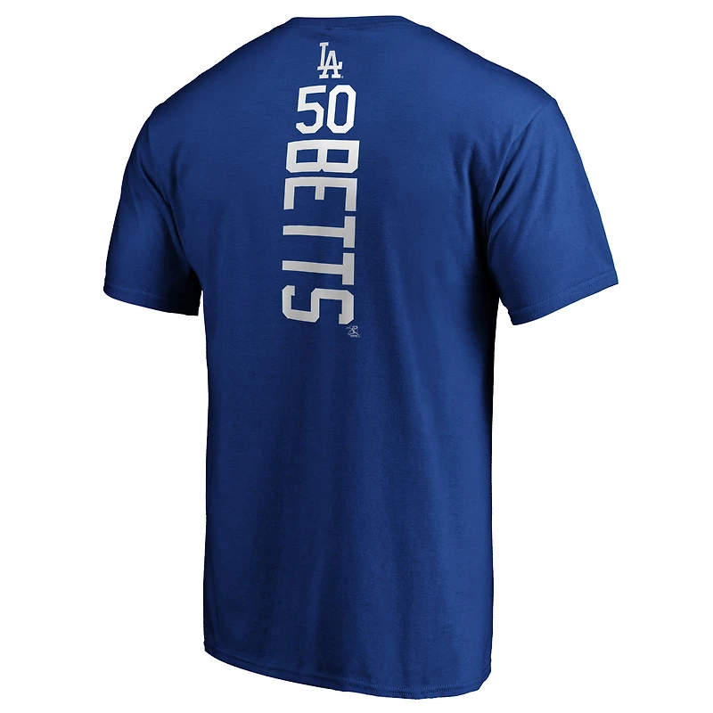 T-shirt pour homme Mookie Betts Royal, meneur de jeu des Dodgers Los Angeles