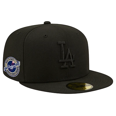 Men's New Era Black Los Angeles Dodgers 2024/25 Back to Champions Circle Side Patch Fitted 59FIFTY Hat