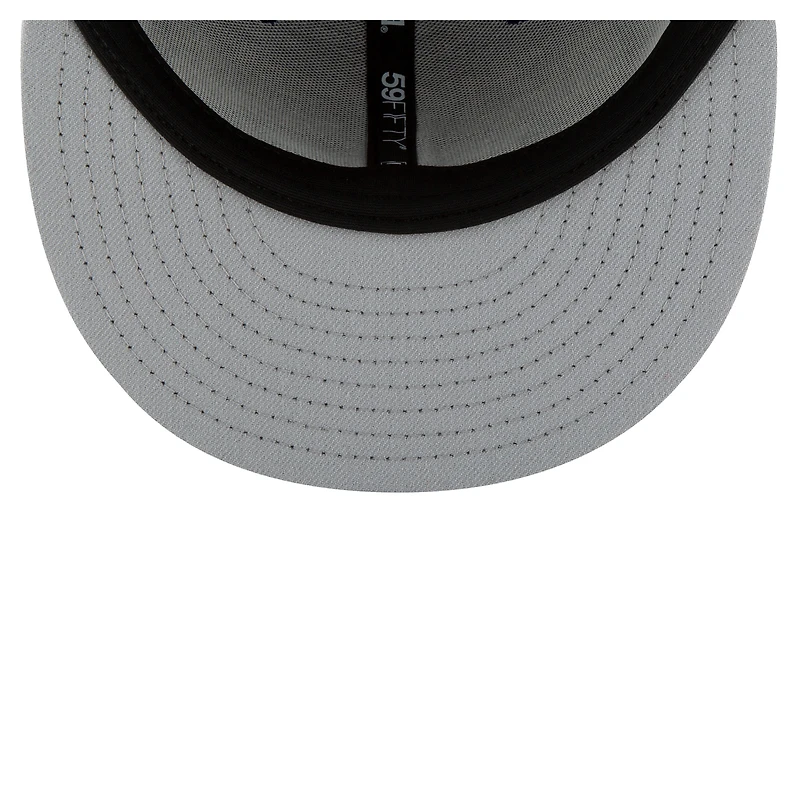 Men's New Era Black Los Angeles Dodgers 2024/25 Back-to-Back Champions Diamond Side Patch 59FIFTY Fitted Hat