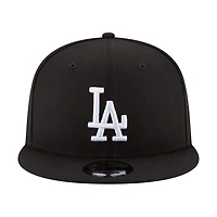 Men's New Era Black Los Angeles Dodgers 2024/25 Back-to-Back Champions Diamond Side Patch 9FIFTY Snapback Hat