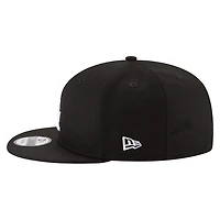 Men's New Era Black Los Angeles Dodgers 2024/25 Back-to-Back Champions Diamond Side Patch 9FIFTY Snapback Hat