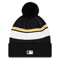 Pull à revers en tricot avec pompon Los Angeles Dodgers 2024 World Series Champions pour hommes New Era noir