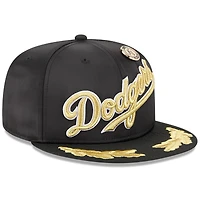 Casquette ajustée 59FIFTY Day Gold Leaf des Dodgers de Los Angeles 2025 New Era pour homme, noire