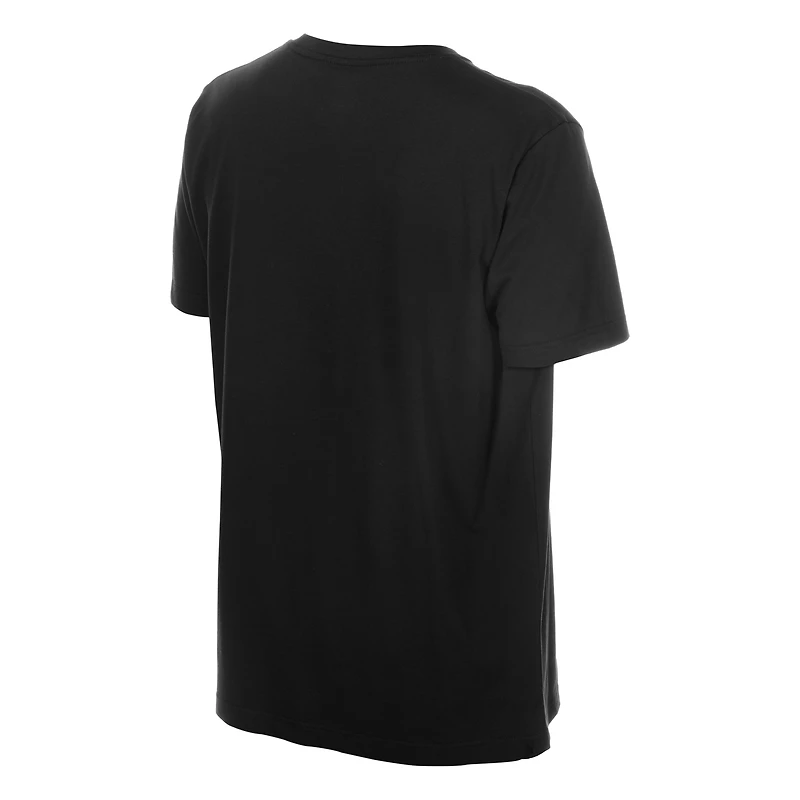 T-shirt New Era noir pour homme, collection Los Angeles Dodgers 2026 Gold, logo et écusson brodés.