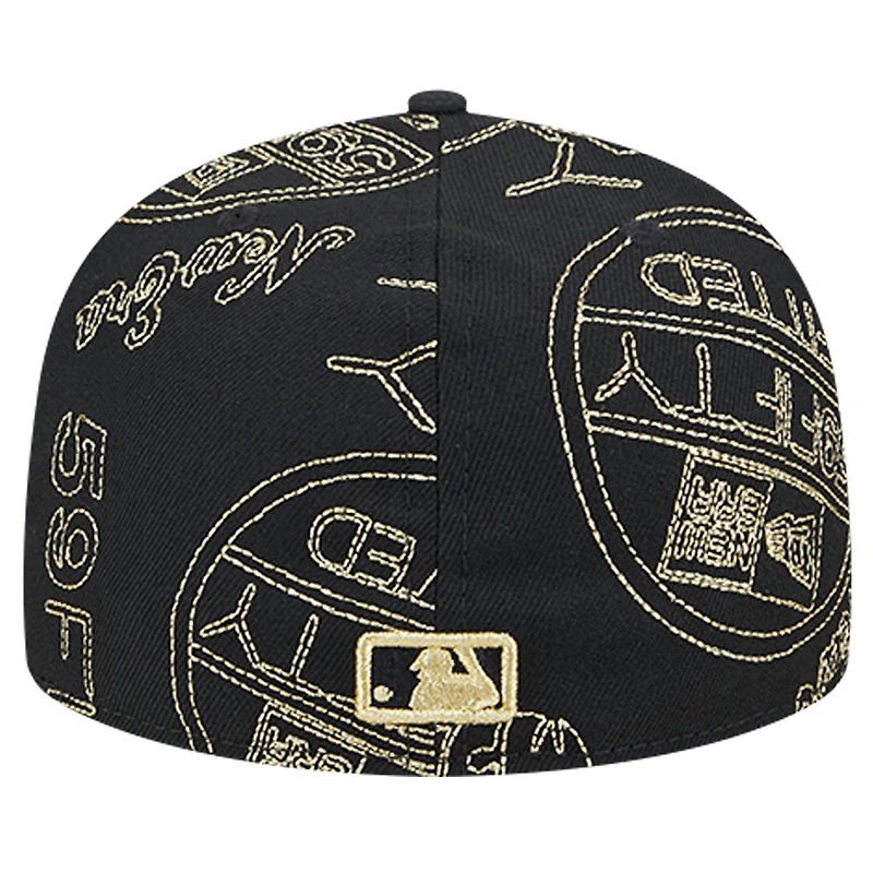 Men's New Era Black Los Angeles Dodgers 59FIFTY Day Fitted Hat