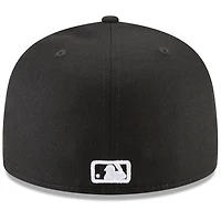 Casquette ajustée 59FIFTY Los Angeles Dodgers New Era noire pour homme