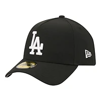Casquette ajustée New Era 59FORTY noire pour homme, Los Angeles Dodgers, modèle A-Frame.