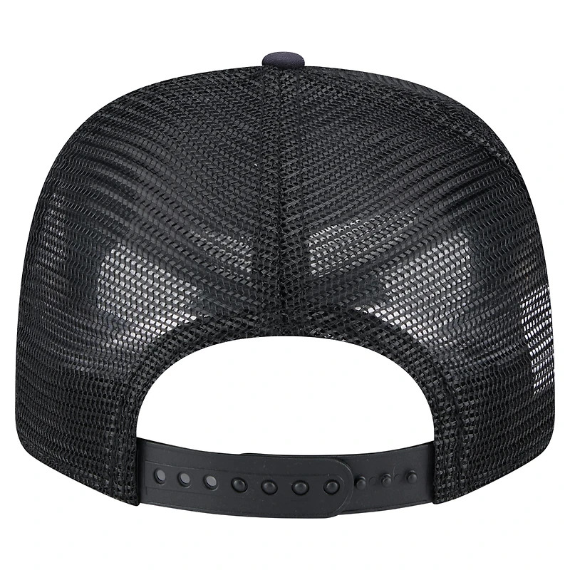 Casquette extensible à bouton-pression New Era noire pour homme