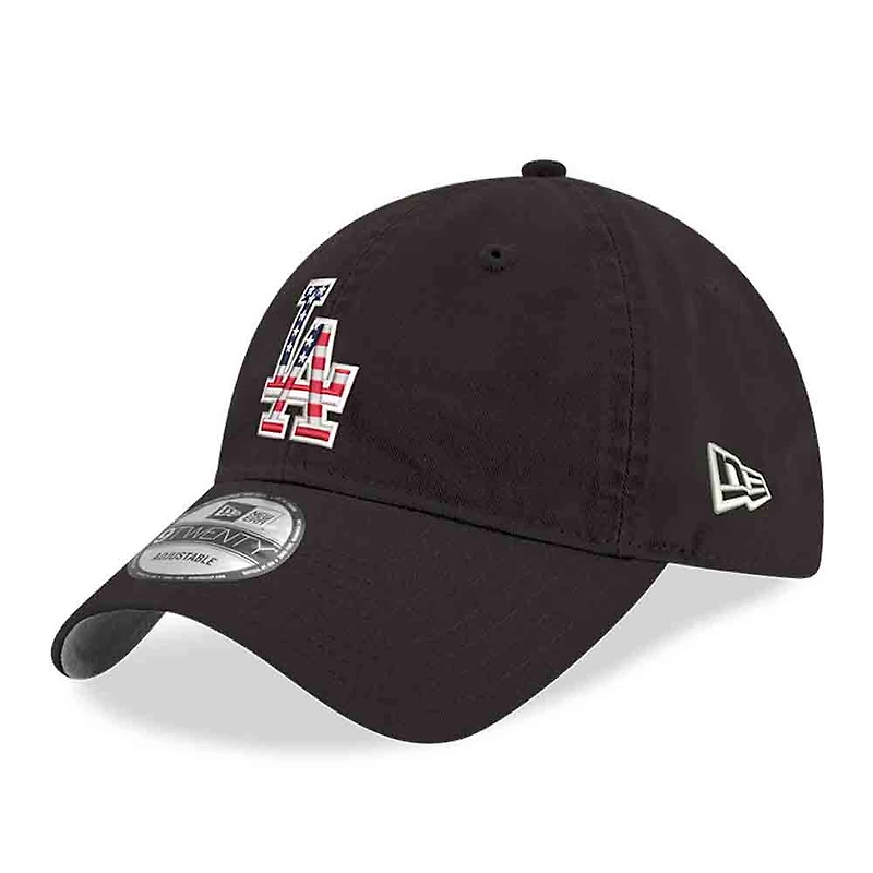Men's New Era Black Los Angeles Dodgers America 250 9TWENTY Adjustable Hat