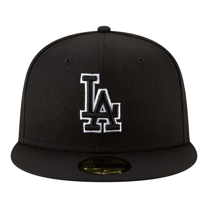 Men's New Era  Black Los Angeles Dodgers Blue Heaven On Earth Stadium Patch 59FIFTY Fitted Hat