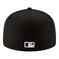 Men's New Era  Black Los Angeles Dodgers Blue Heaven On Earth Stadium Patch 59FIFTY Fitted Hat