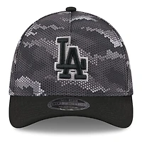 Casquette New Era noire Los Angeles Dodgers Camo 39THIRTY Flex pour homme