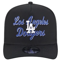 Casquette snapback 9FIFTY A-Frame noire à point de chaînette des Dodgers de Los Angeles New Era pour homme