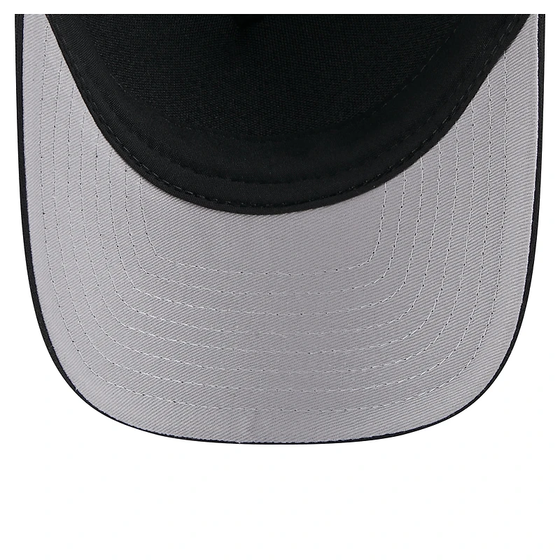 Men's New Era Black Los Angeles Dodgers City Initial 9FORTY A-Frame M-Crown Adjustable Trucker Hat