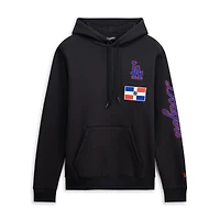 Men's New Era Black Los Angeles Dodgers Dominican Republic Country Flag Hoodie