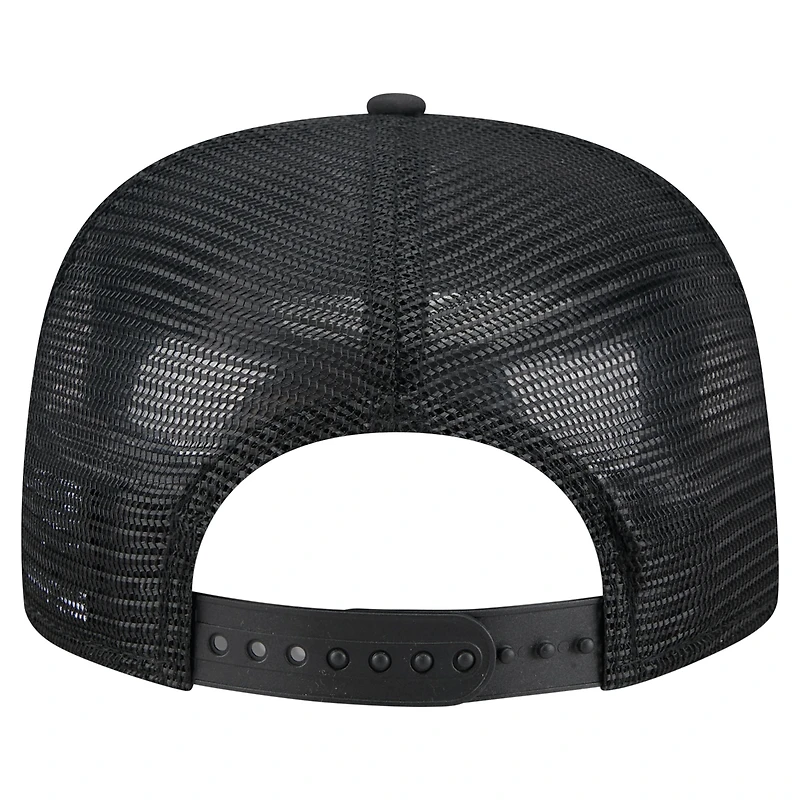 Men's New Era Black Los Angeles Dodgers Gummy Golfer Trucker Adjustable Hat