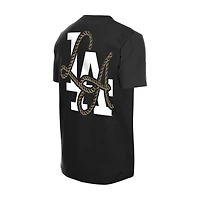 T-shirt New Era noir pour homme Los Angeles Dodgers Injection Lifestyle Urban Ranchwear