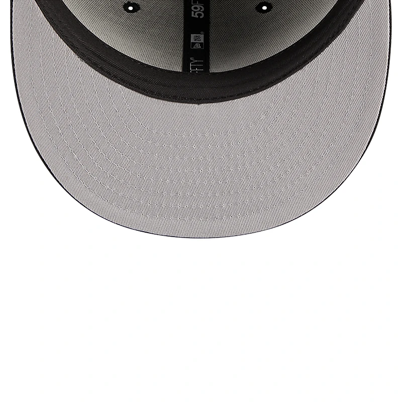 Men's New Era Black Los Angeles Dodgers Logo 59FIFTY Fitted Hat