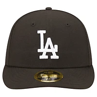 Men's New Era Black Los Angeles Dodgers Low Profile 59FIFTY Fitted Hat