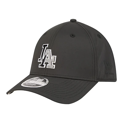 Casquette New Era noire Los Angeles Dodgers métallisée 39THIRTY M-Crown Flex pour homme