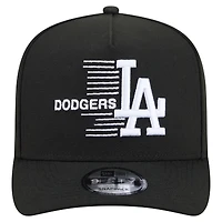 Men's New Era  Black Los Angeles Dodgers Motion A-Frame 9FIFTY Snapback Hat