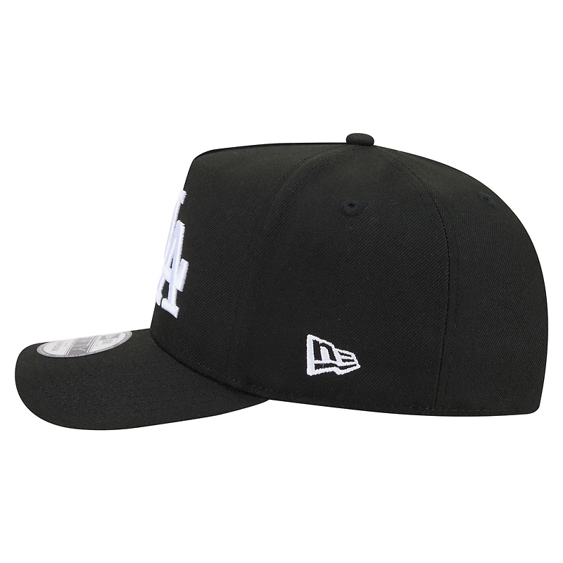 Casquette snapback New Era 9FIFTY Motion A-Frame pour homme, noire, Los Angeles Dodgers