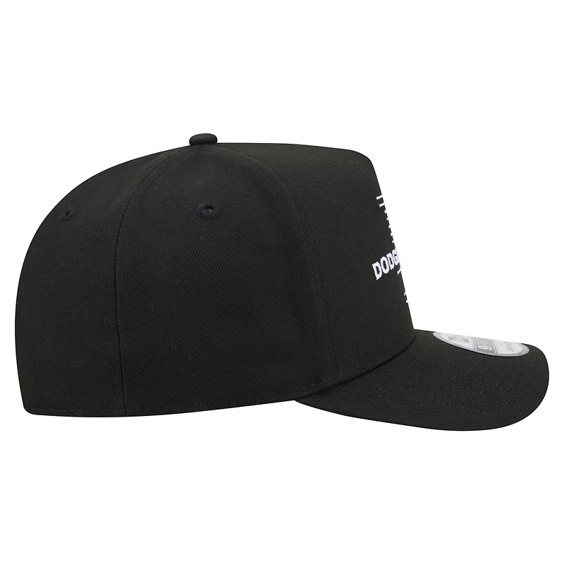 Men's New Era Black Los Angeles Dodgers Motion A-Frame 9FIFTY Snapback Hat