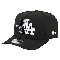 Casquette snapback New Era 9FIFTY Motion A-Frame pour homme, noire, Los Angeles Dodgers