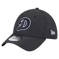 Casquette New Era noire Los Angeles Dodgers Night 39THIRTY Flex pour homme