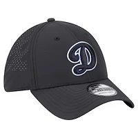 Casquette New Era noire Los Angeles Dodgers Night 39THIRTY Flex pour homme