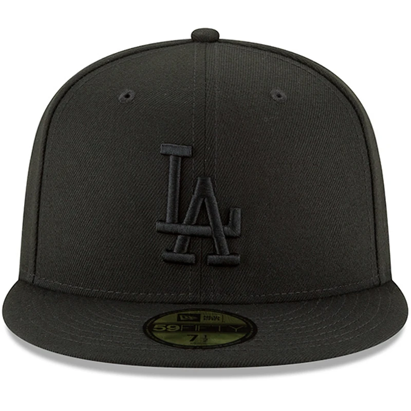 Men's New Era Black Los Angeles Dodgers Primary Logo Basic 59FIFTY Fitted Hat