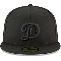 Casquette ajustée 59FIFTY basique avec logo secondaire Los Angeles Dodgers New Era noire pour homme