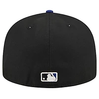 Men's New Era Black Los Angeles Dodgers Shadow Stitch 59FIFTY Fitted Hat