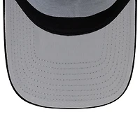 Men's New Era Black Los Angeles Dodgers Side Script 9FORTY A-Frame Trucker Adjustable Hat