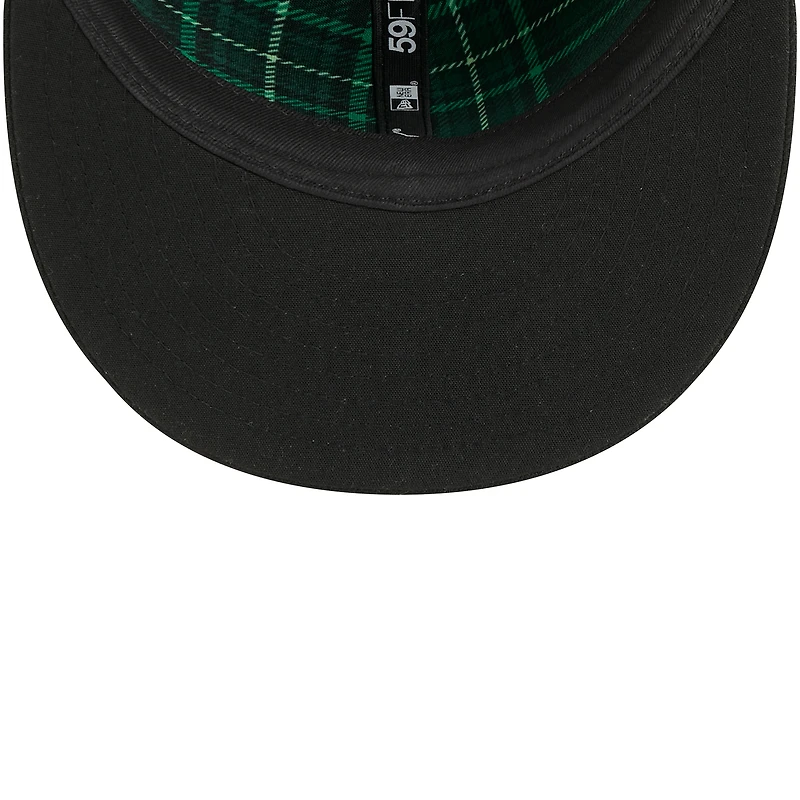 Men's New Era Black Los Angeles Dodgers St. Patrick's Day 59FIFTY Fitted Hat