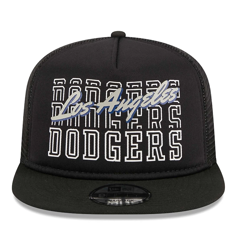 Casquette Snapback 9FIFTY Snapback Trucker 9FIFTY Los Angeles Dodgers Street Team noire New Era pour homme