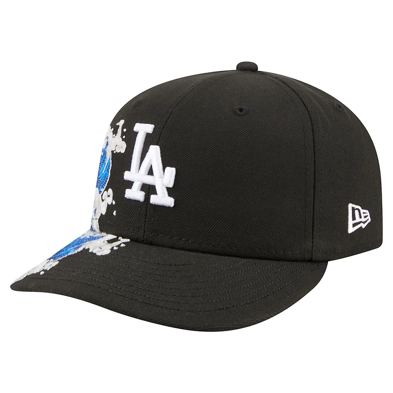 Men's New Era Black Los Angeles Dodgers Surf 59FIFTY Fitted Hat