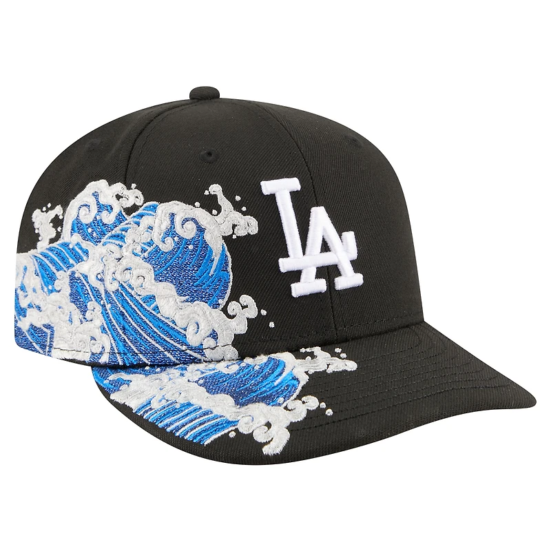 Men's New Era Black Los Angeles Dodgers Surf 59FIFTY Fitted Hat