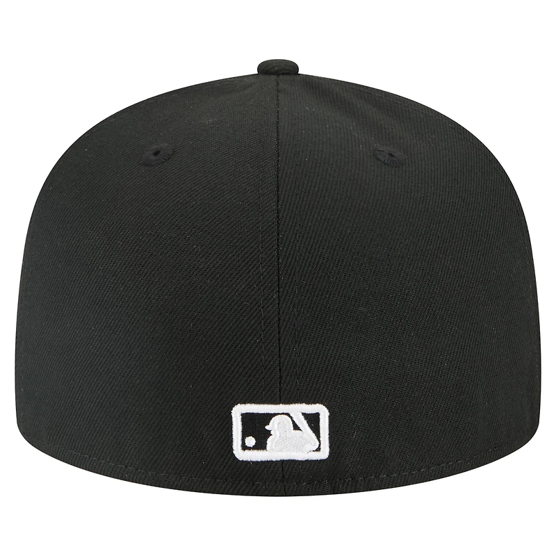 Men's New Era Black Los Angeles Dodgers Tri-Hit 59FIFTY Fitted Hat