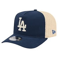 Casquette trucker New Era 9FIFTY à monture A, bleu/naturel, Los Angeles Dodgers, pour homme.